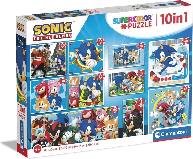 Clementoni puzzle Jeż SONIC 10w1