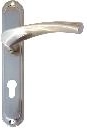 Klamka drzwiowa ATENA z wkładką 72, nikiel matowy