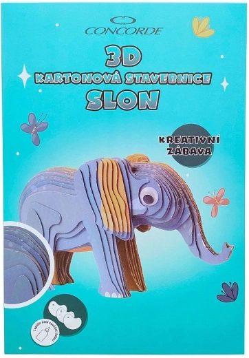 3D kartonowa układanka słonia