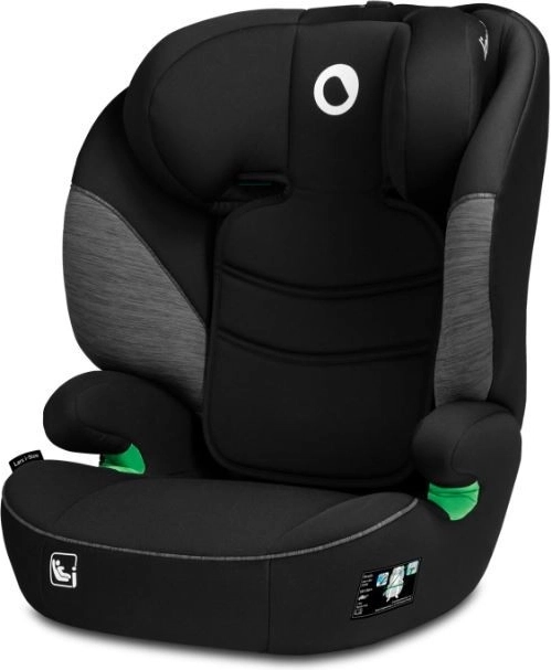 Fotelik samochodowy Lars i-Size 100–150 cm – Czarny szary