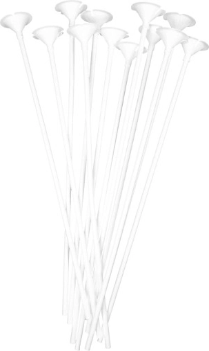 Papierowe patyczki do balonów, 18 szt.