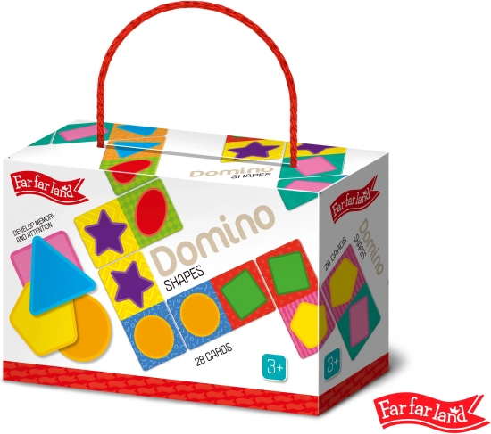 Far Far Land domino z obrazkami i kształtami