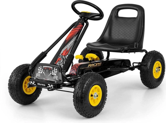 Gokart na pedały Milly Mally Thor czarny
