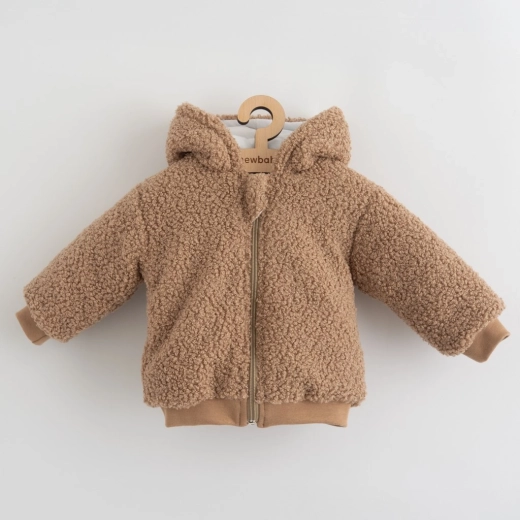 Niemowlęca zimowa bluza z kapturem i uszkami New Baby Teddy Winter 56 (0–3 mies.)