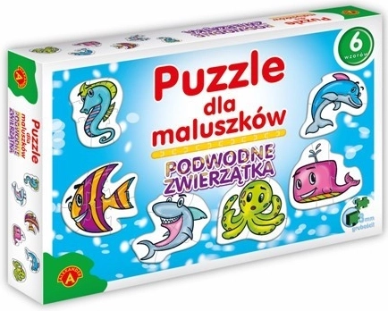 Puzzle dla najmłodszych – zwierzęta morskie