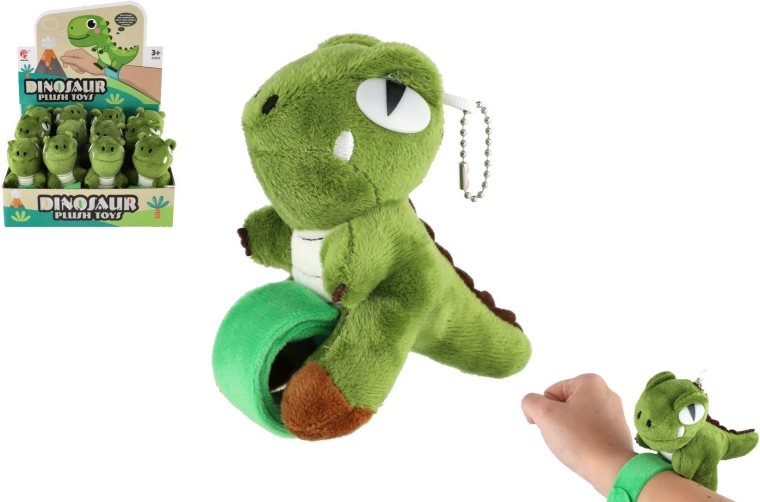 Pluszowy dinozaur – bransoletka na rękę 13 cm
