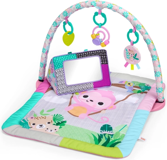 Bright Starts Mata edukacyjna do rozwoju motoryki i zmysłów Treetop Bloom