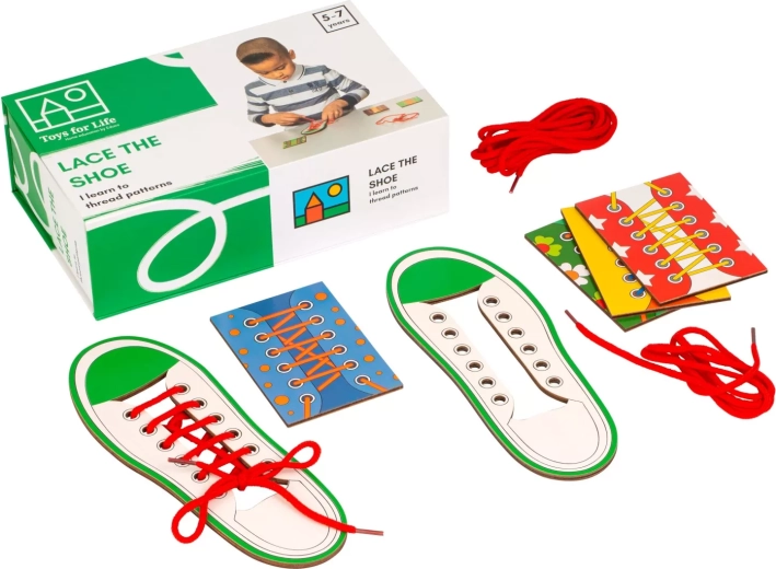 Toys for Life zestaw do nauki wiązania sznurowadeł – buty do sznurowania