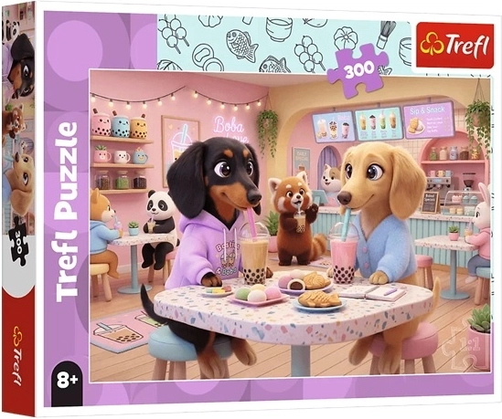 Puzzle Jamniki w kawiarni 300 elementów