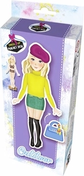 magnetyczna ubieranka laleczka outdoor