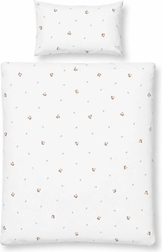 Babymatex nieprzemakalna pościel z jerseyu do łóżeczka miś 100 × 135 cm, 40 × 60 cm