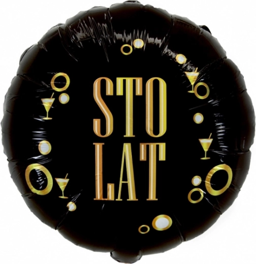 Foliowy balon „Sto lat” 18″