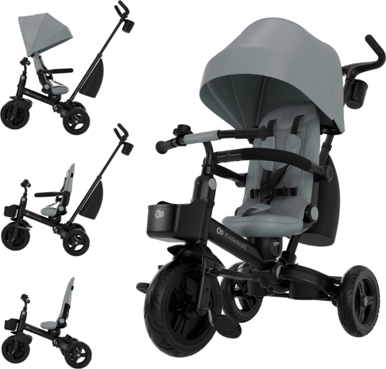 Kinderkraft Aveo 2 Plus wielofunkcyjny rowerek trójkołowy grey