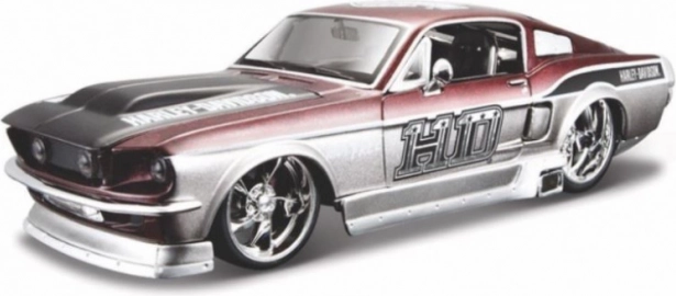 Kolekcjonerski model samochodu FORD MUSTANG GT 1967 1:24 – licencja HARLEY-DAVIDSON