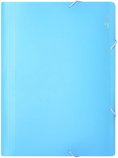 Teczka na dokumenty z gumką A4, 13 kieszeni, pastelowy niebieski