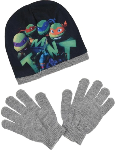 Czapka i rękawiczki Żółwie Ninja