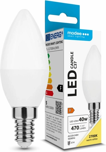 Modee LED żarówka świecowa E14 4,9 W ciepła biała