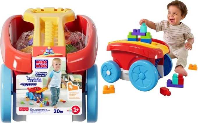 Mega Bloks wózek na klocki z 20 elementami