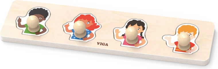 Viga pierwsze puzzle wkładane z uchwytami – odcienie skóry