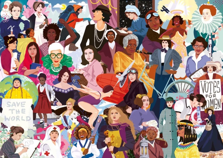 Puzzle Ikoniczne Kobiety 1000 elementów EDUCA