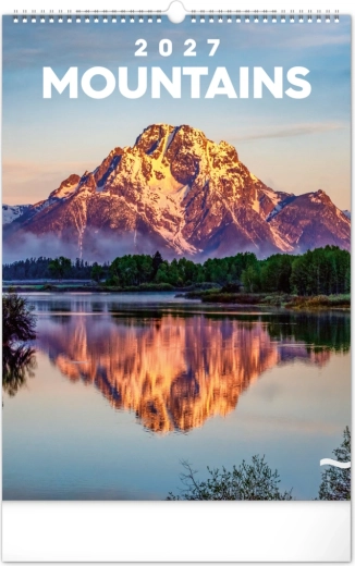 Kalendarz ścienny Góry 2027 33 × 46 cm