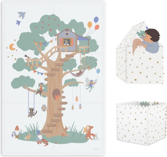 Mata do zabawy i domek Play&Go EEVAA Tiloo Treehouse