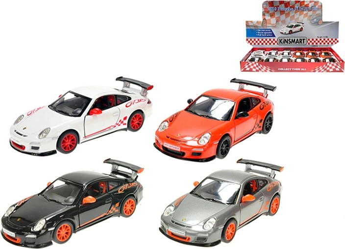 Kinsmart Porsche 911 GT3 RS metalowy model 1:36 z napędem pull-back