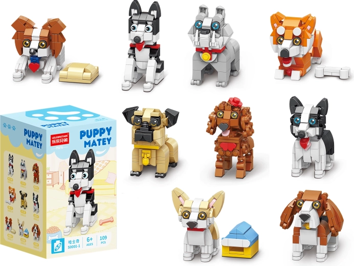 Puppy Matey mini zestaw konstrukcyjny urocze pieski (9 wariantów) - 1 sztuka