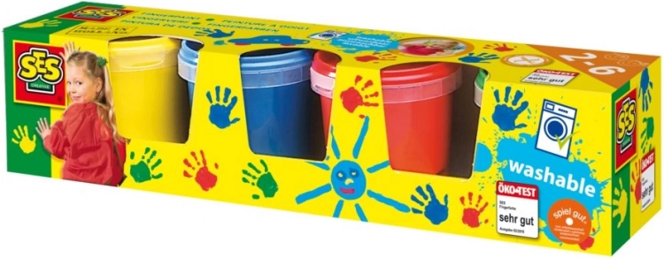 Moje pierwsze farby do malowania palcami 4×150 ml