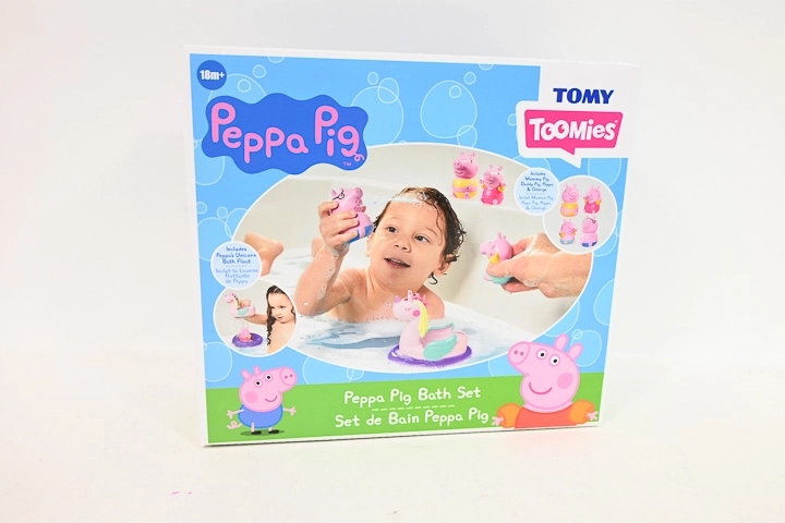 Toomies Świnka Peppa – zestaw do kąpieli z jednorożcową łódką