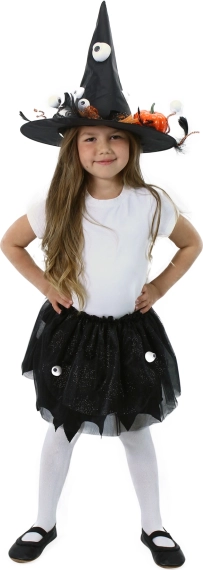 Dziecięcy kostium czarownicy z tiulową spódniczką
