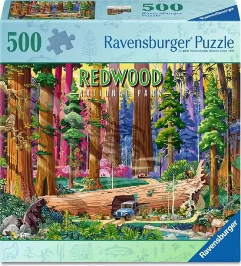 Puzzle Ravensburger Park Narodowy: Redwood 500 elementów