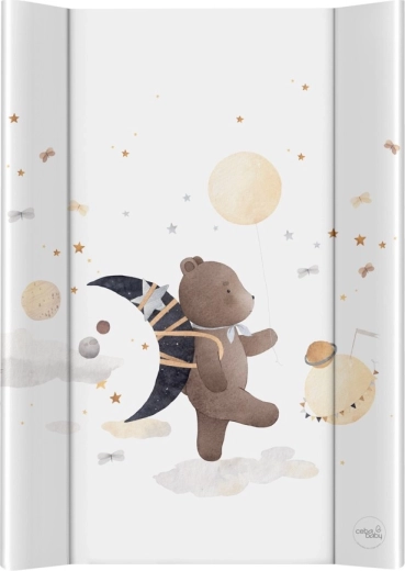 Ceba Baby dwustronna mata do przewijania ze sztywną płytą 50 × 70 cm Ultra Light Galactic Travel