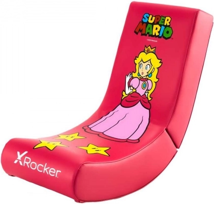 Dziecięce krzesło podłogowe gamingowe X Rocker Super Mario Peach