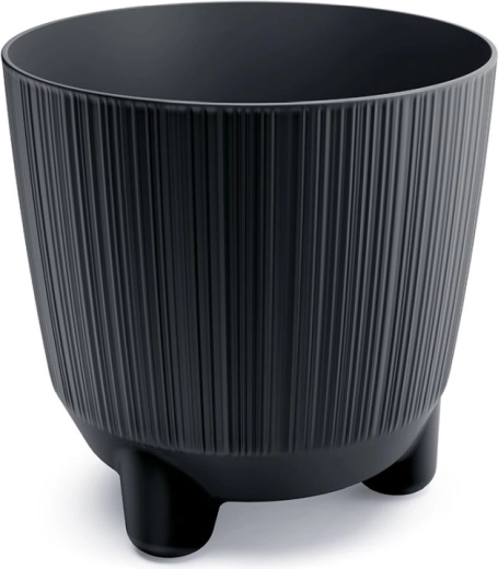 Doniczka na nóżkach RYFO N 19,5 cm antracyt