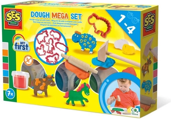 SES Creative My First mega zestaw plasteliny z narzędziami
