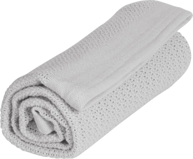 Vinter & Bloom kocyk Soft Grid Organic dove grey