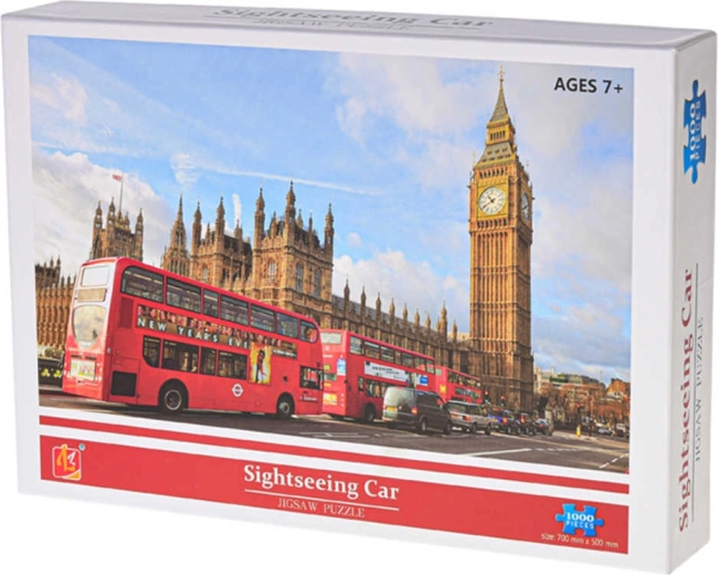Puzzle Londyn – doubledeckery 1000 elementów 70 × 50 cm