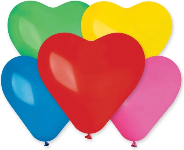 Nadmuchiwany balon Gemar w kształcie serca, pastelowy 25 cm - 1 sztuka