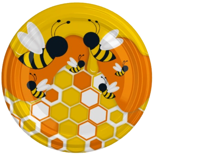 Wieczka fi66 z motywem pszczółki – 1100 szt.