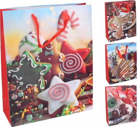 Bożonarodzeniowa torba prezentowa duża