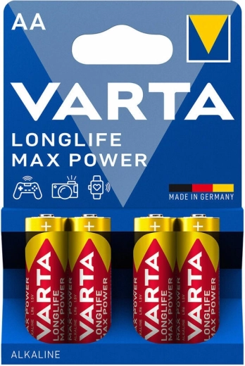 Varta Longlife Max Power baterie alkaliczne AA, 4 szt.