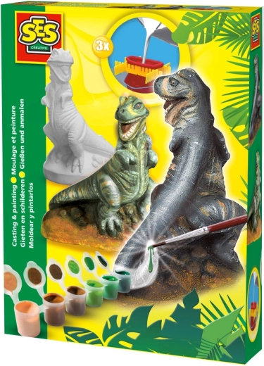 SES Creative odlewanie i malowanie T-rexa