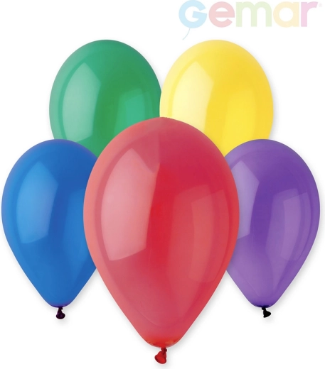 Krystaliczny lateksowy balon Gemar 26 cm – 1 sztuka