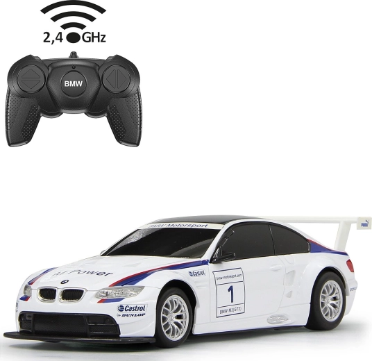 Zdalnie sterowany samochód BMW M3 Sport 1:24 biały