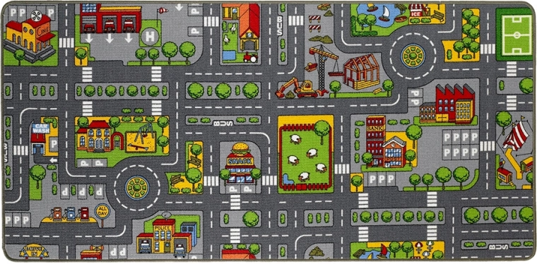 Dwustronny dywan 2w1