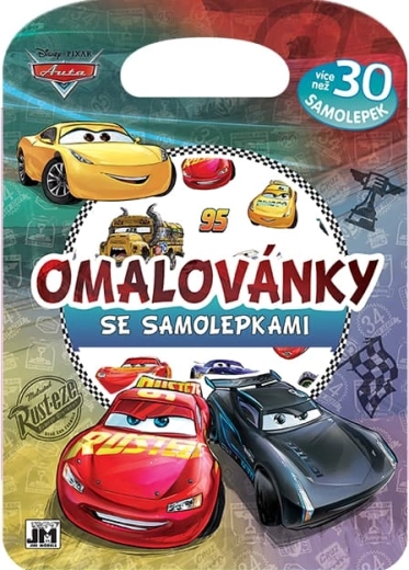 Kolorowanki z naklejkami Auta