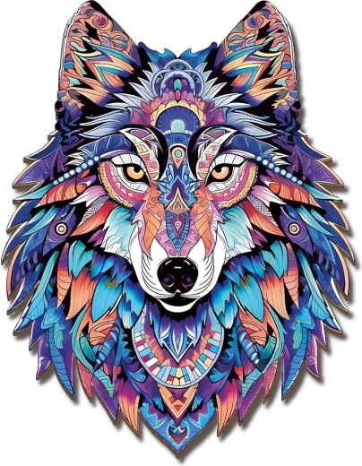 2Kids Toys drewniane puzzle wilk