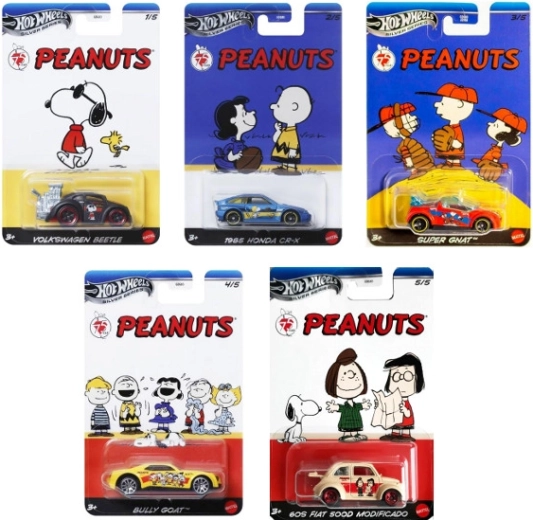 Metalowy samochodzik HOT WHEELS Silver Series 75 Years PEANUTS