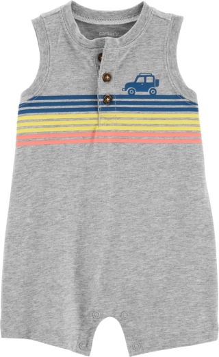Letni rampers Carter's Multi Stripes dla chłopca 3 m – 9m